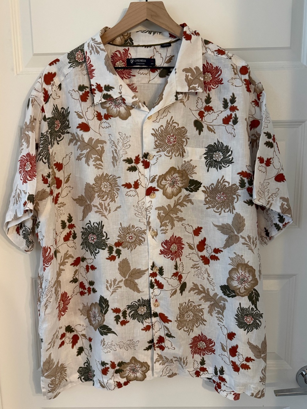 Cremieux Collection XXL Linen Hawaiian Short Sleeve Shirt. Nice!!!